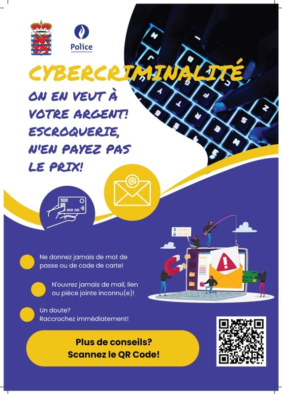 Affiche cybercriminalité A4